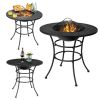 4 in 1 Fire Pit, Grill Cooking BBQ Grate, Ice Bucket, Dining Table