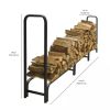 Heavy Duty Outdoor 12-ft. Firewood Rack - Holds up to 3/4 Cord