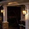 Outdoor Farmhouse Solar Wall Light in Black Finish - 150 Lumens