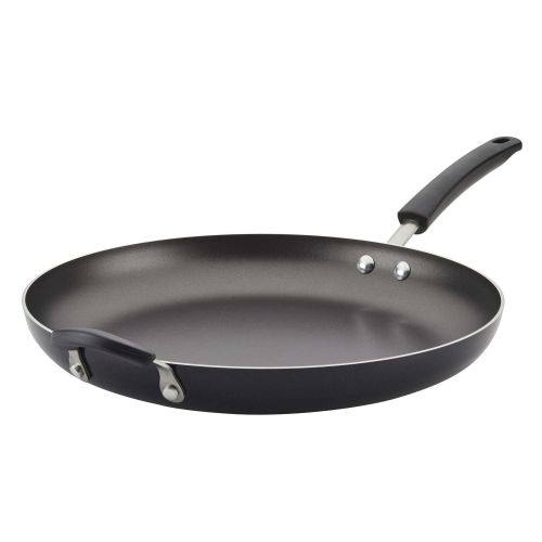 Farberware Easy Clean 14" Aluminum Nonstick Frying Pan with Helper Handle, Black Farberware Easy Clean 14" Aluminum Nonstick Frying Pan with Helper Handle, Black