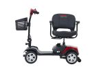 Four wheels Compact Travel Mobility Scooter with 300W Motor for Adult-300lbs, RED