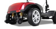 Four wheels Compact Travel Mobility Scooter with 300W Motor for Adult-300lbs, RED