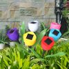 6 Pcs Solar Garden Tulip Flower Light Outdoor Solar Pathway light IP54 Water-resistant Landscape Lights