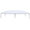 3 x 6m Four Windows Practical Waterproof Folding Tent White