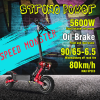 3600W electric folding scooter 21Ah lithium battery C type shock absorption 65 km/h load 130kg climb 35° range 45-65km LED MOOD lighting