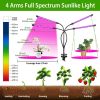 Grow Lights for Indoor Plants; iMounTEK 80W 80 LEDs Plant Lights with Red Blue Full Spectrum 10 Dimmable Level