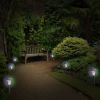 4Packs Solar Garden Lights Outdoor IP44 Waterproof Solar Pathway Lights Color Changing Landscape Lamps