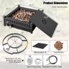 16.5 Inch Tabletop Propane Fire Pit with Simple Ignition System