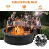 36 inch Round Steel Fire Pit Ring Line for Outdoor Backyard