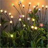 Solar Garden Lights;  2 Pack LED Solar Firefly Lights