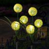 2pcs Solar Dandelion Lights Outdoor Decor, Outdoor Garden Decor Light