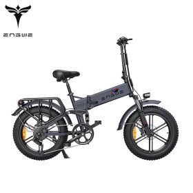 ENGWE ENGINE Pro 48V16Ah Fat Tire 750W Electric Bike Hydraulic Oil Brake Mountain Electric Bicycle (colour: GREY)