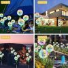 2pcs Solar Dandelion Lights Outdoor Decor, Outdoor Garden Decor Light