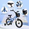 14 Inch Kids Bike with 2 Training Wheels for 3-5 Years Old