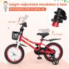 14 Inch Kids Bike with 2 Training Wheels for 3-5 Years Old