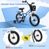 14 Inch Kids Bike with 2 Training Wheels for 3-5 Years Old