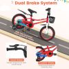 14 Inch Kids Bike with 2 Training Wheels for 3-5 Years Old