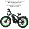 2000W electric cross-country bike.  45 km/h vertical bar folding instrument LCD load 100kg power endurance 90-100km LED lighting adult universal