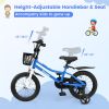 14 Inch Kids Bike with 2 Training Wheels for 3-5 Years Old