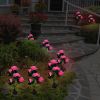 2Pcs Solar Powered Lights Outdoor Rose Flower LED Decorative Lamp Water Resistant Pathway Stake Lights